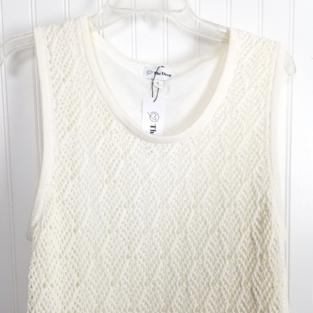 The Drop NWT Womens Ritu Crochet Maxi Dress Size XL White Romantic Cottagecore - Picture 10 of 13